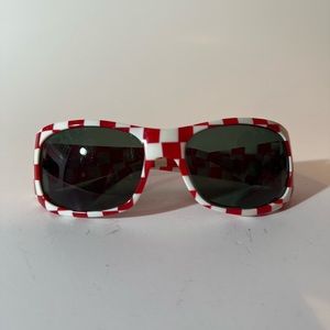 Alain Mikli A0355-11 Checkered Sunglasses Red Women’s 58-17-125
